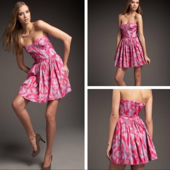 Rebecca Taylor Dresses & Skirts - 🥳HP🥳 NWT, Rebecca Taylor Shocker Pink Aurora Print Dress